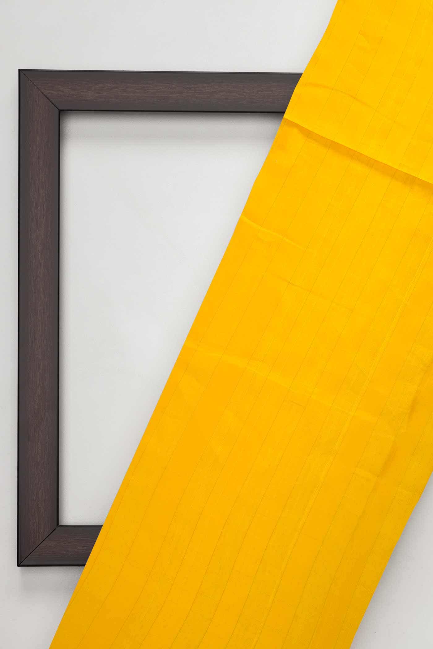 Yellow Kanchipuram Silk Dress Material