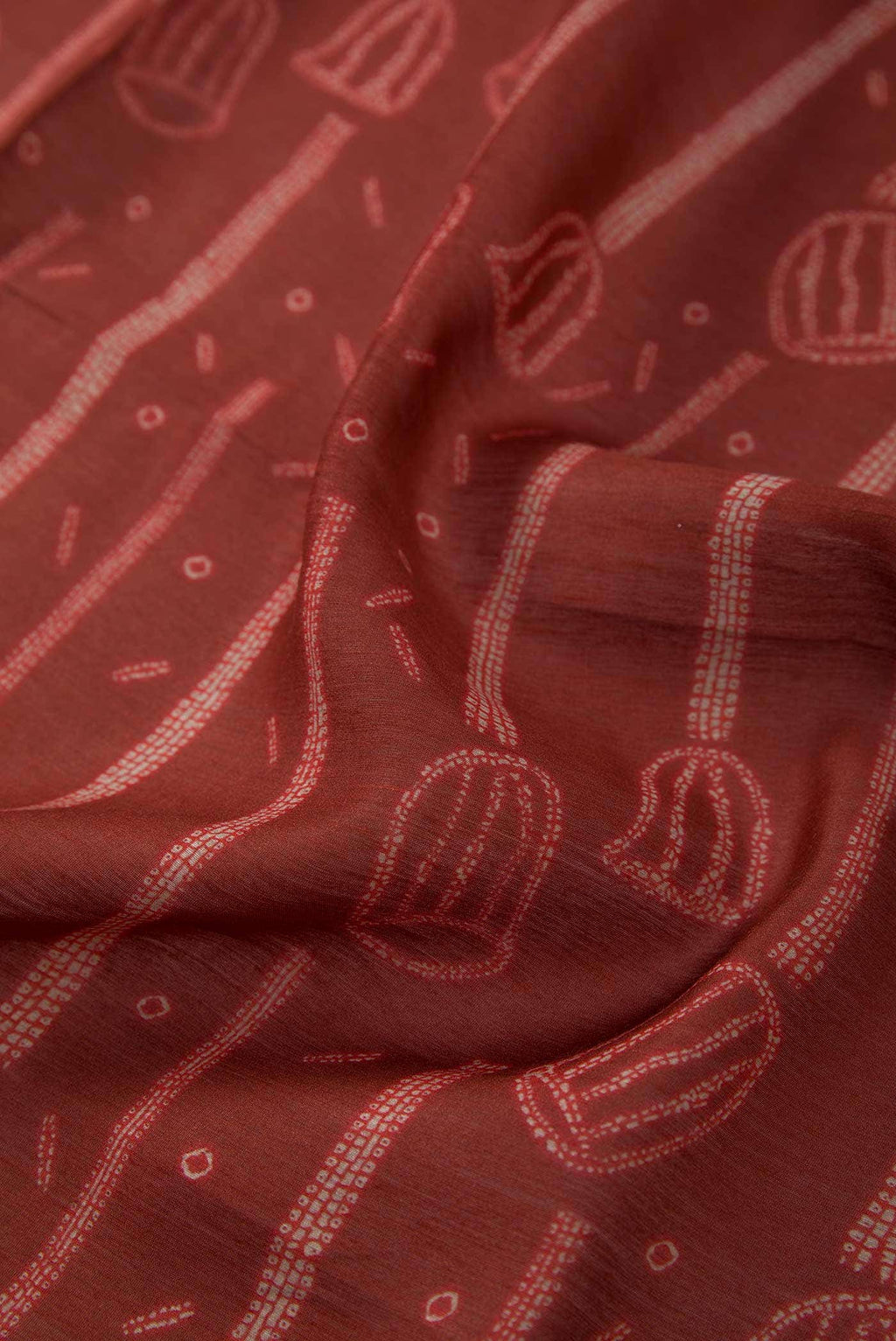 Maroon Chanderi Silk Dress Material