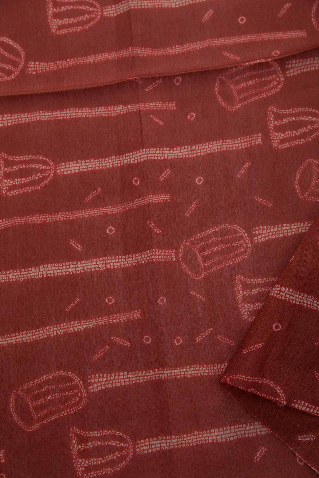 Maroon Chanderi Silk Dress Material