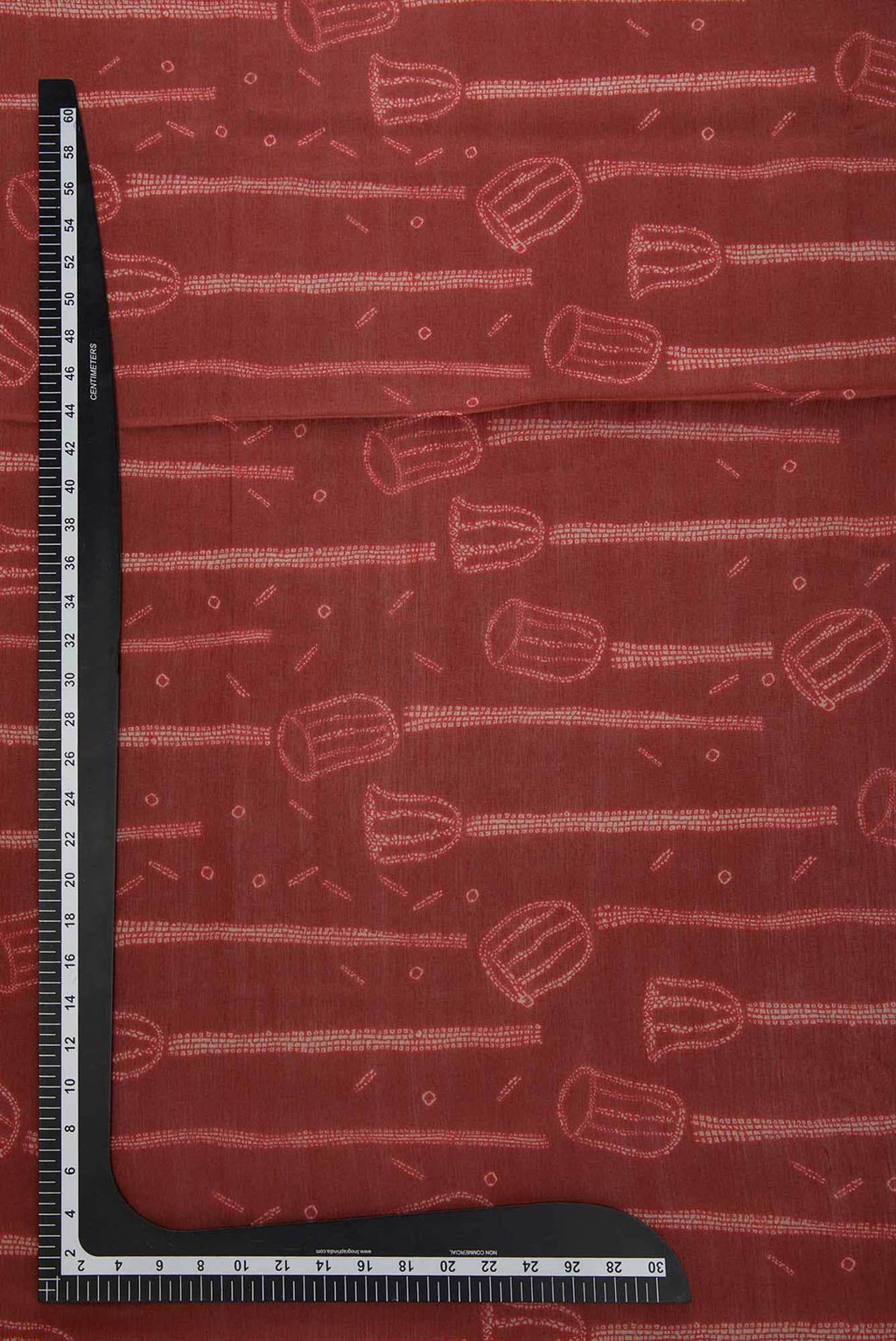 Maroon Chanderi Silk Dress Material