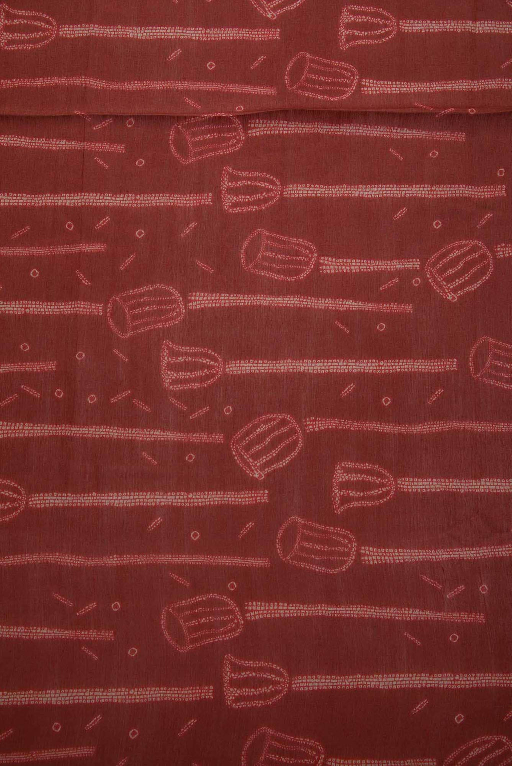 Maroon Chanderi Silk Dress Material