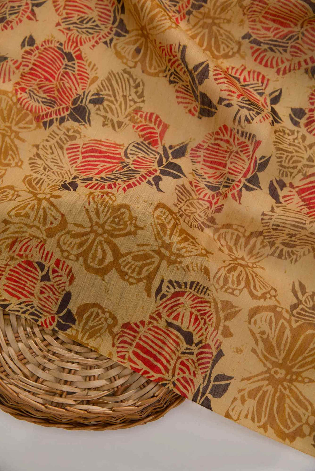 Sandal Chanderi Silk Dress Material