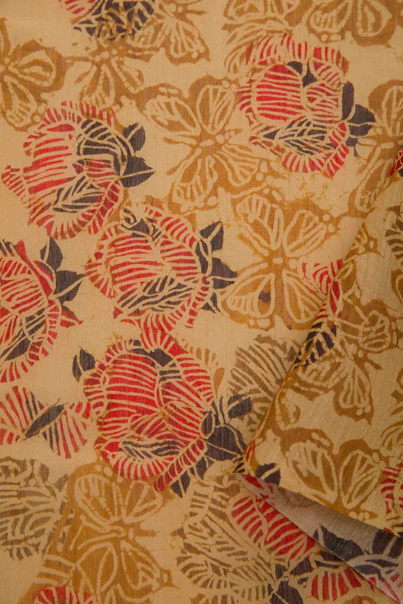 Sandal Chanderi Silk Dress Material