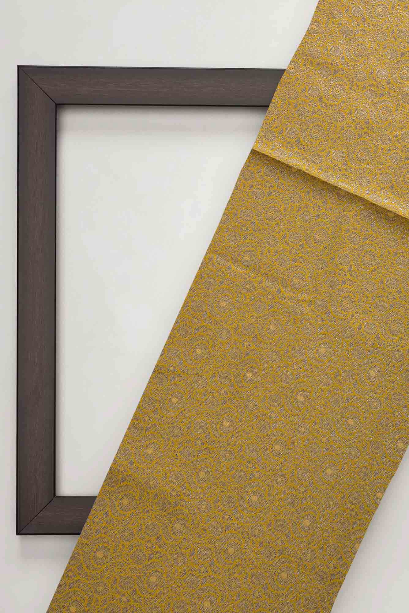 Yellow Banarasi Silk Dress Material