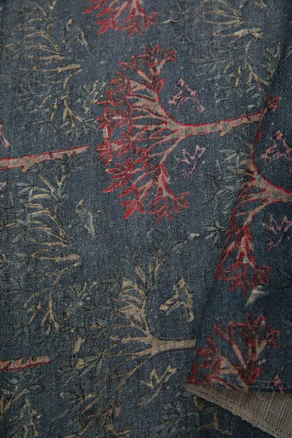 Grey Jute Silk Dress Material