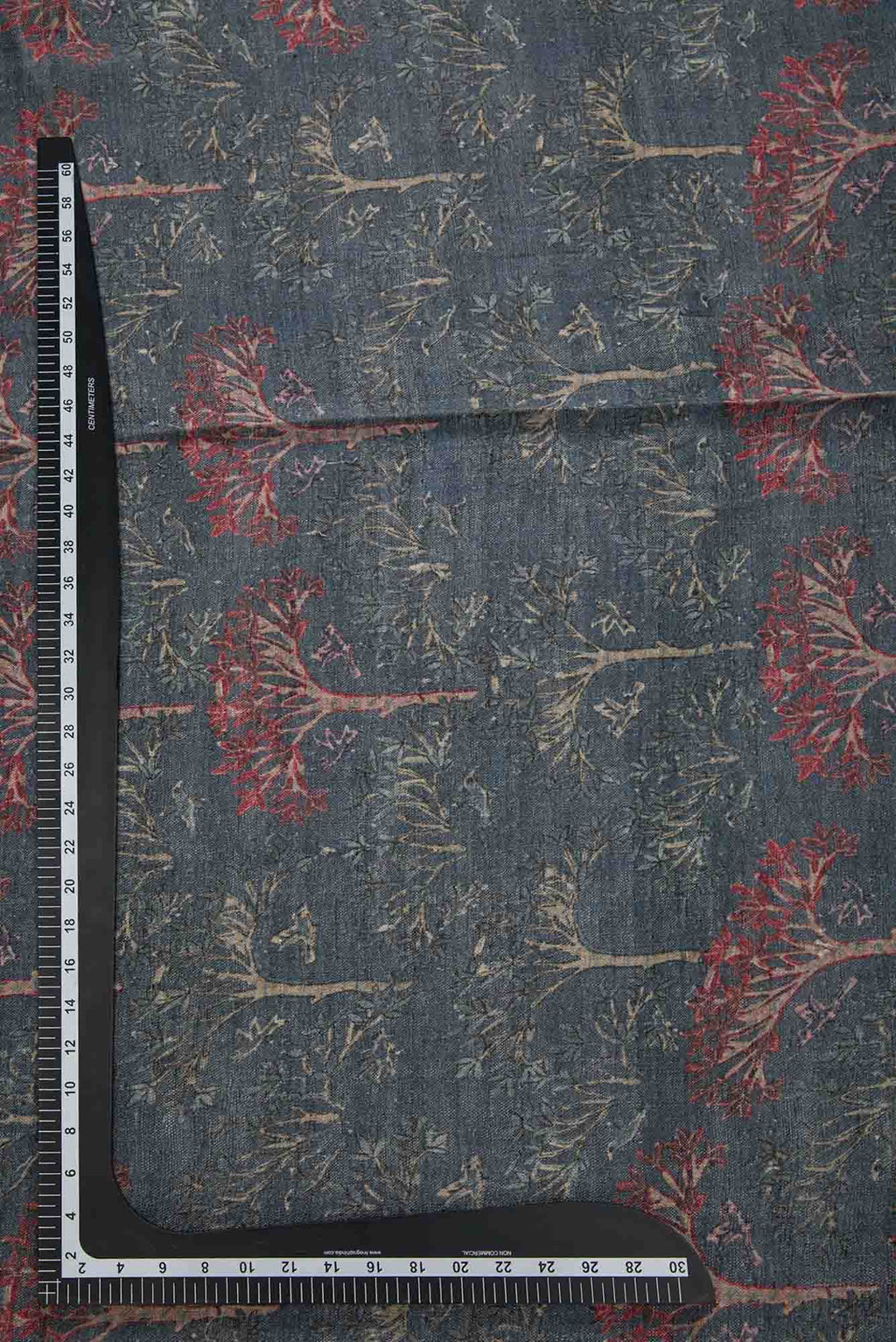 Grey Jute Silk Dress Material