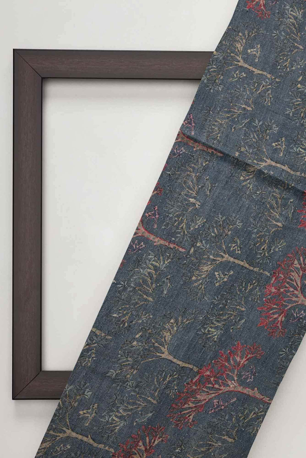 Grey Jute Silk Dress Material