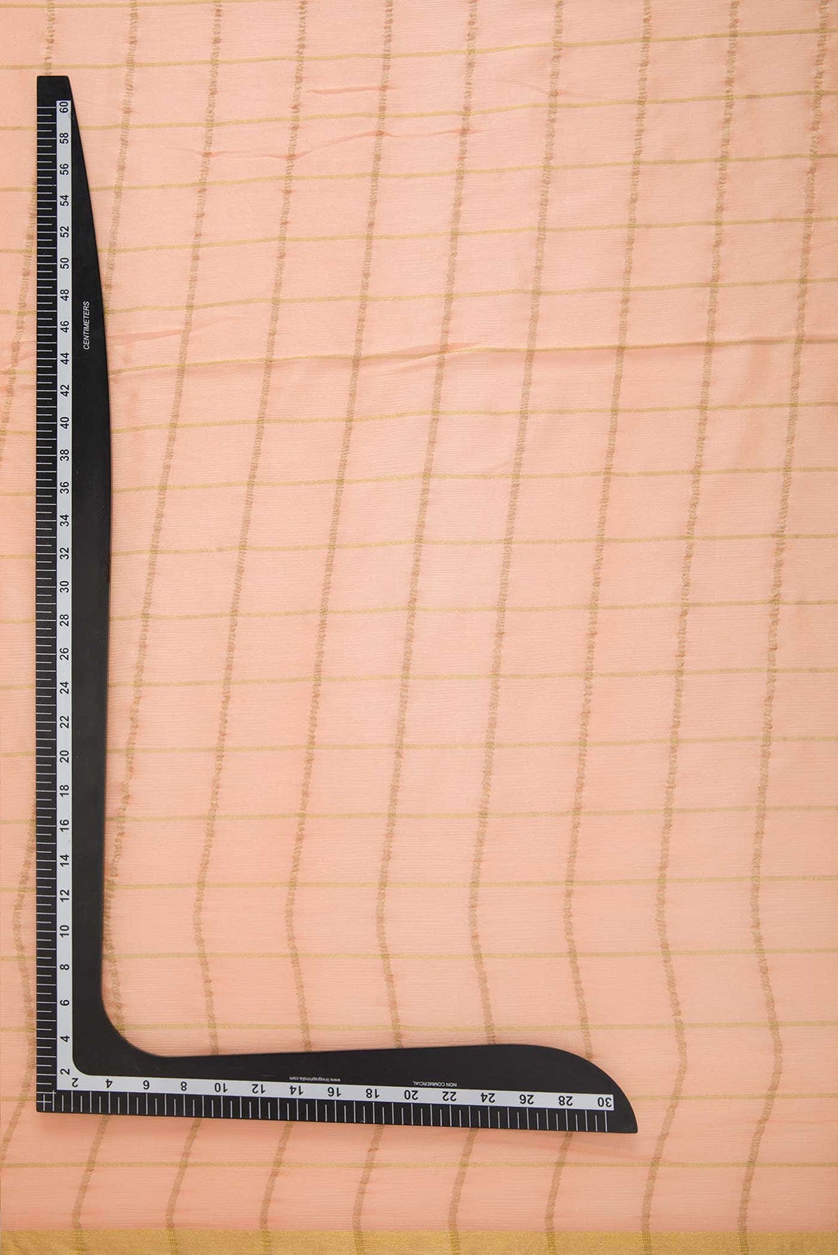 Peach Chiffon Dress Material