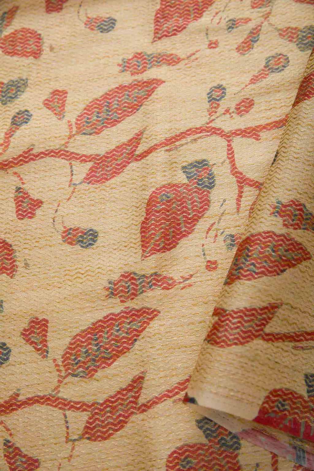 Sandal Tussar Silk Dress Material