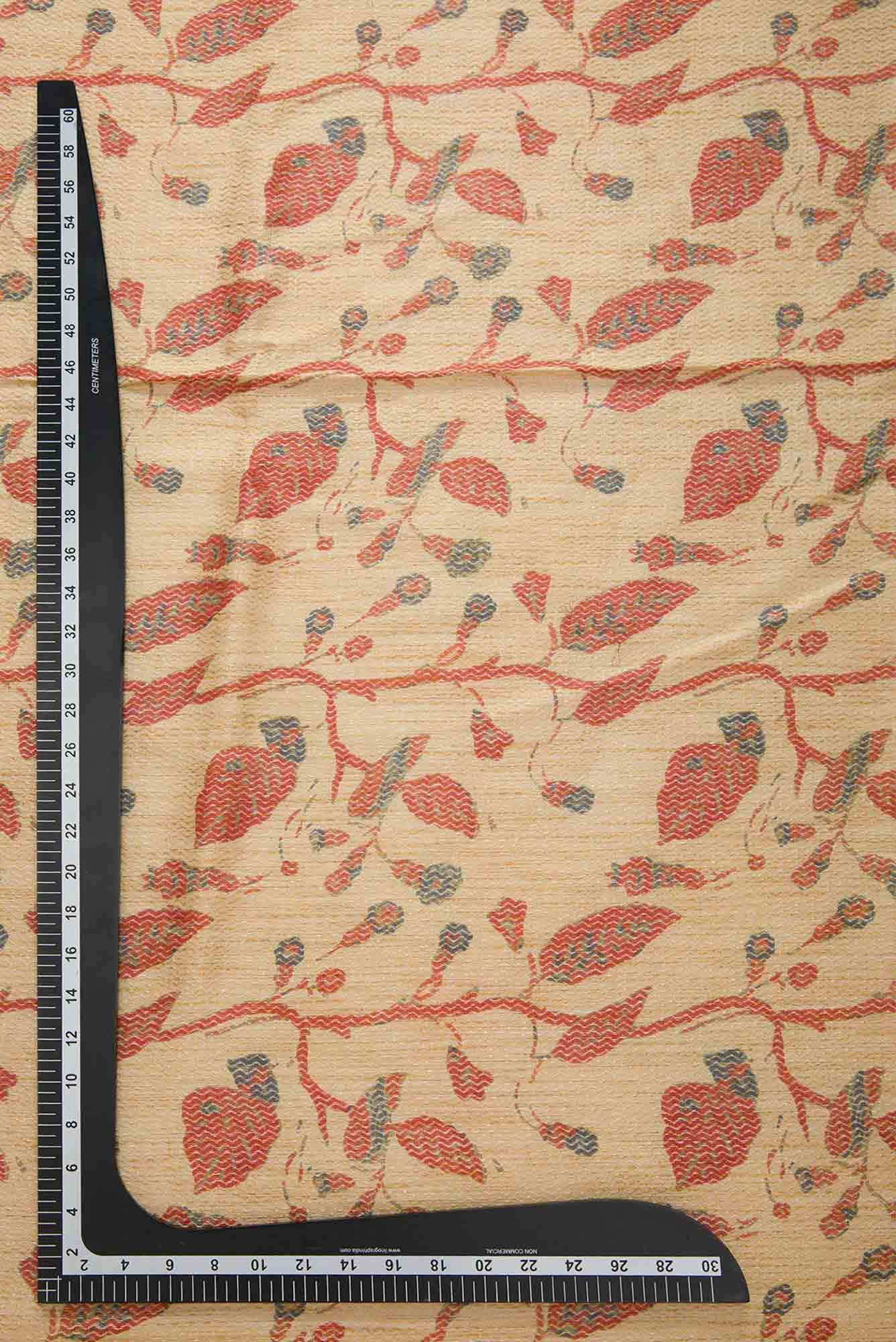 Sandal Tussar Silk Dress Material