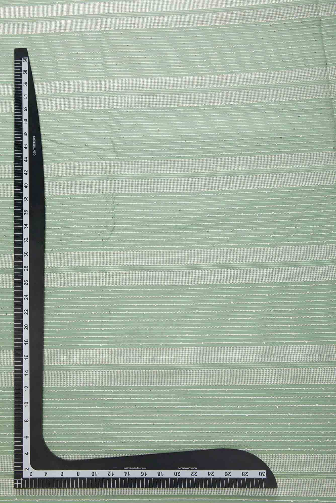 Green Cotton Dress Material