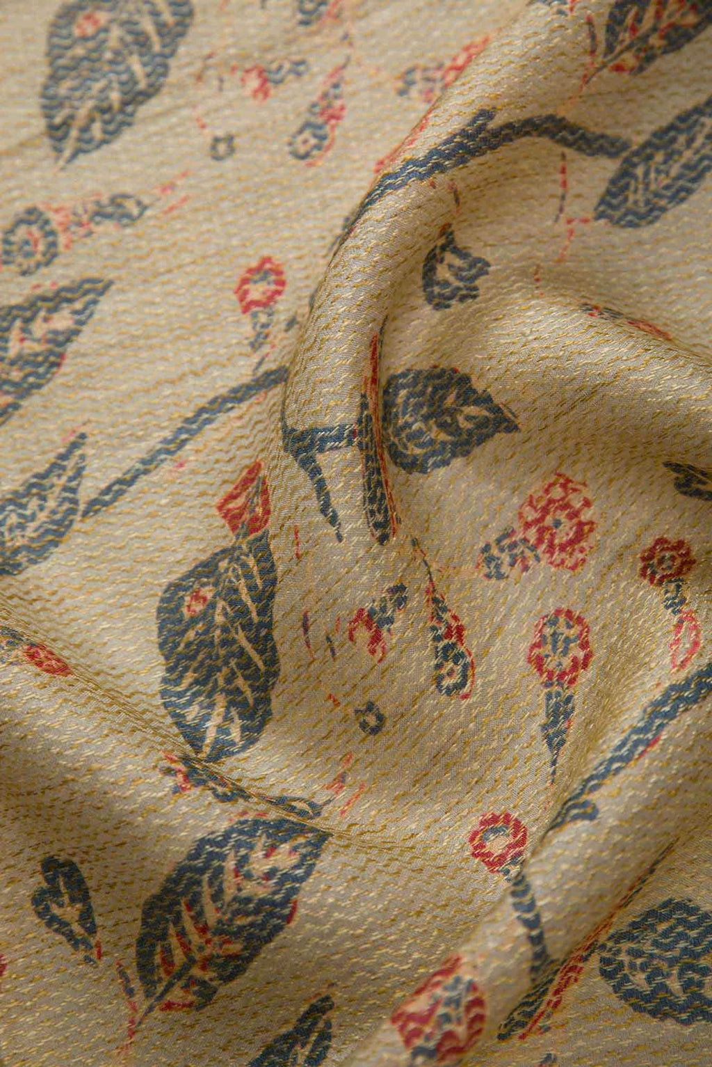 Grey Tussar Silk Dress Material