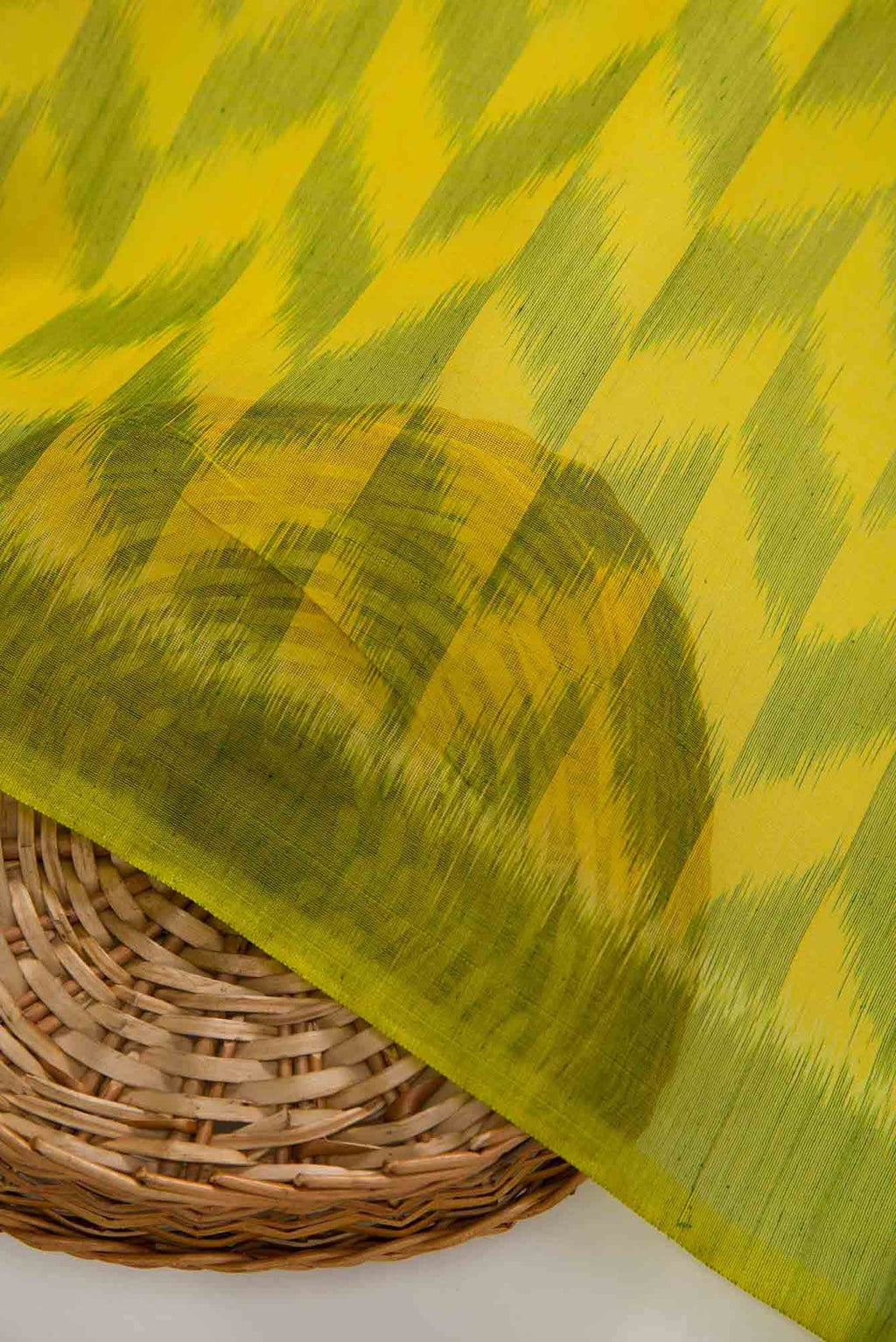 Green Silk Cotton Dress Material