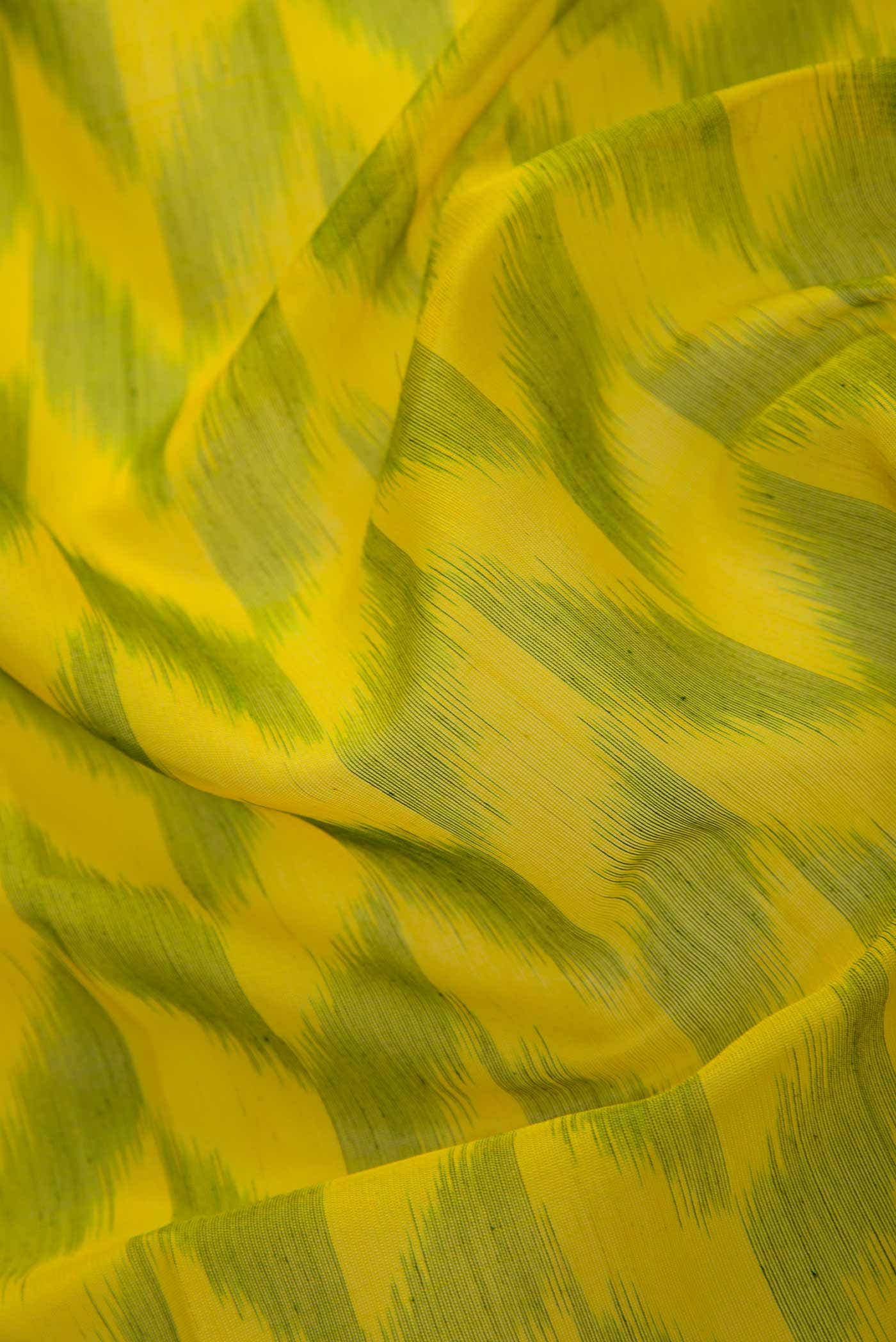 Green Silk Cotton Dress Material