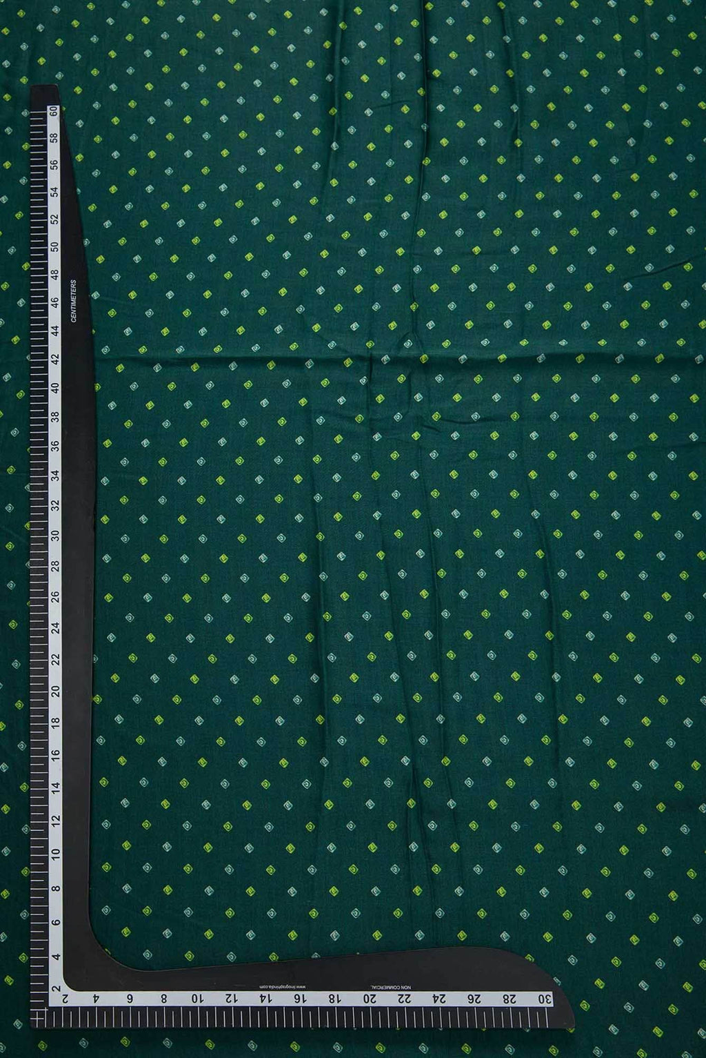 Bottle Green Satin Silk Dress Material