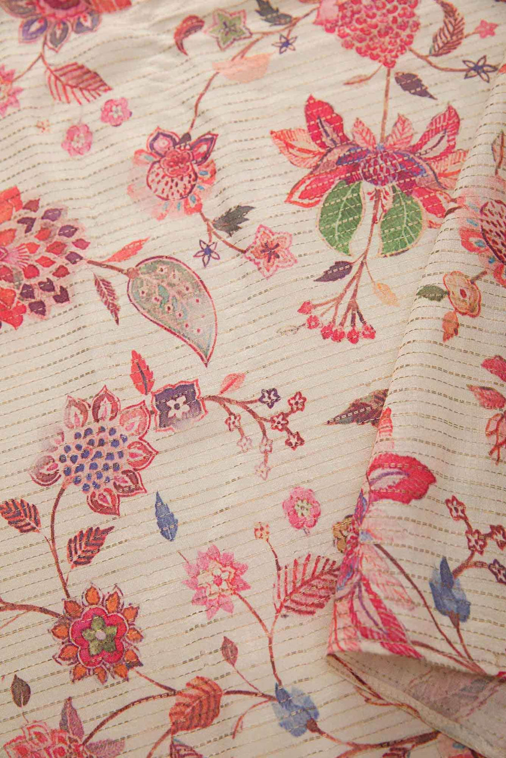 Sandal Tussar Silk Dress Material