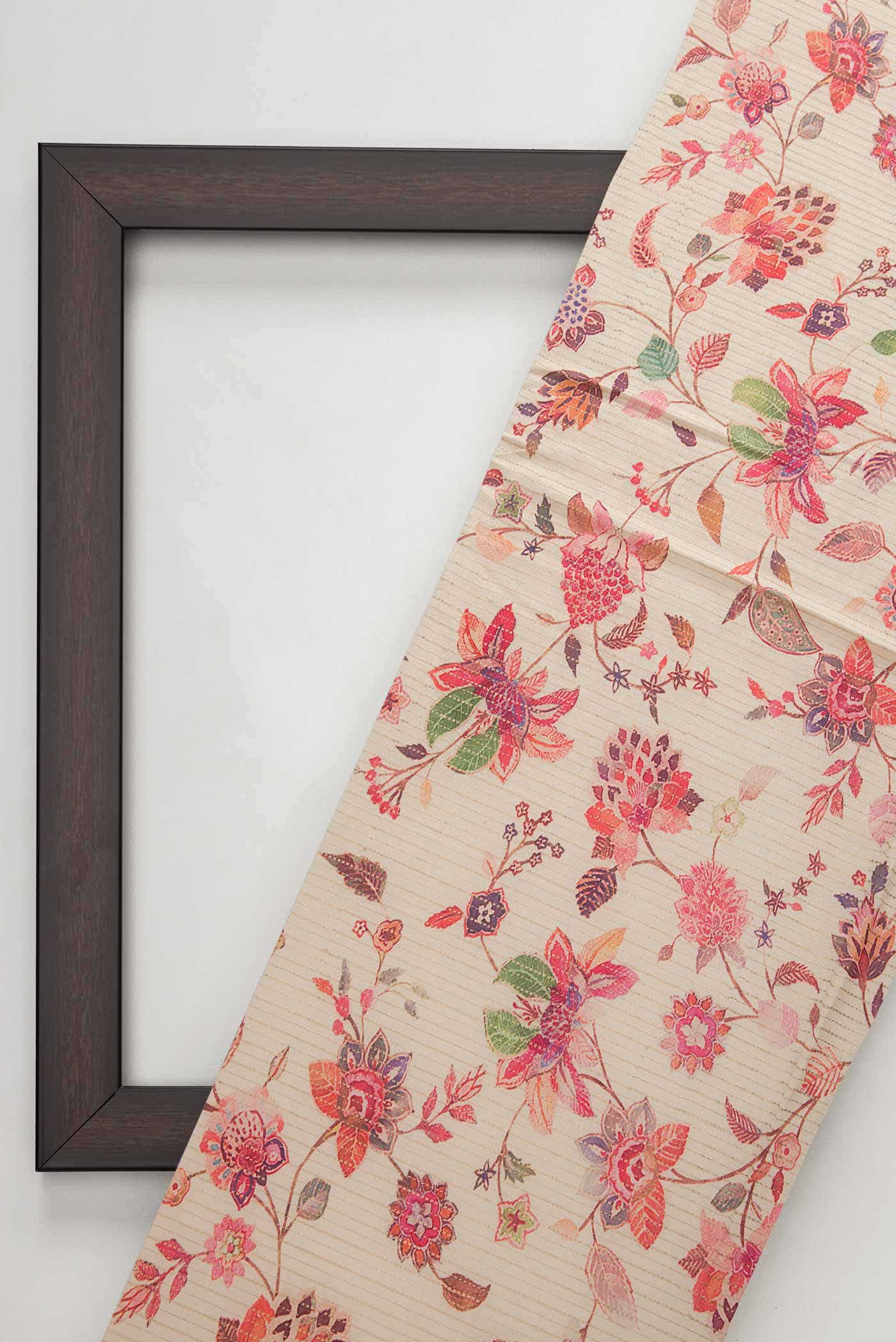 Sandal Tussar Silk Dress Material