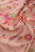 Pink Tussar Silk Dress Material