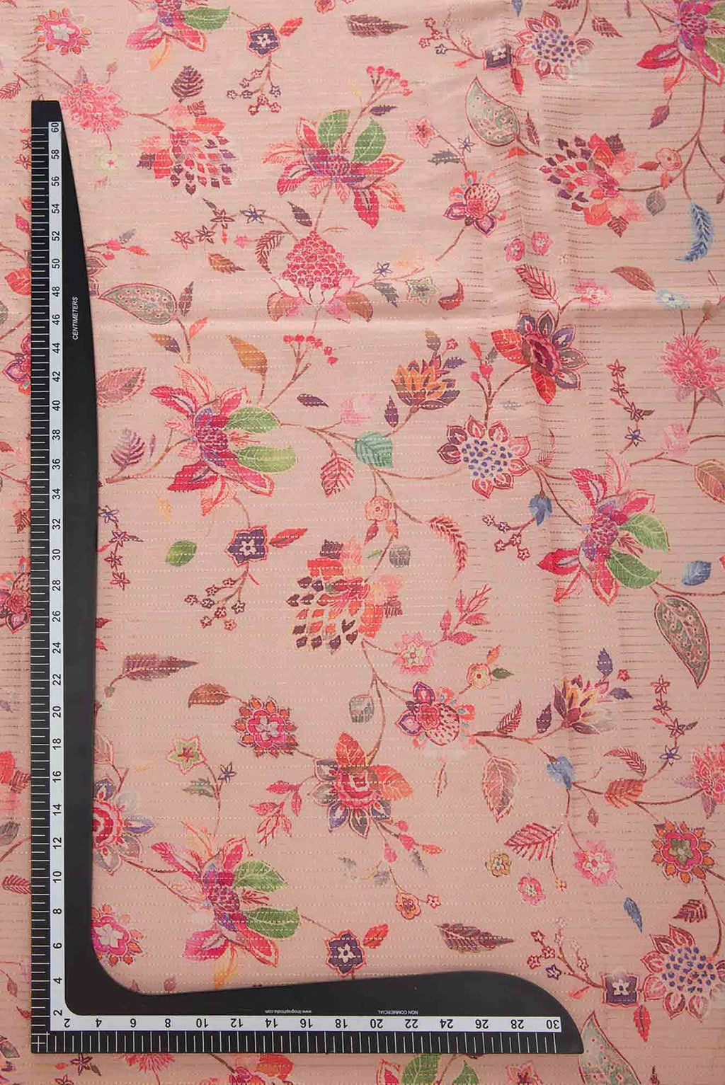 Pink Tussar Silk Dress Material