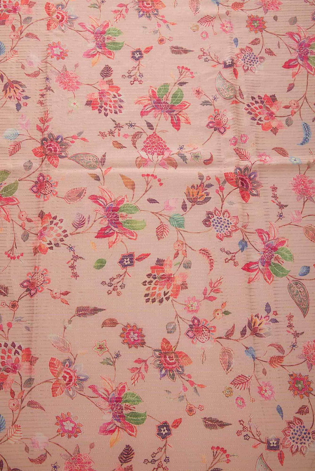 Pink Tussar Silk Dress Material