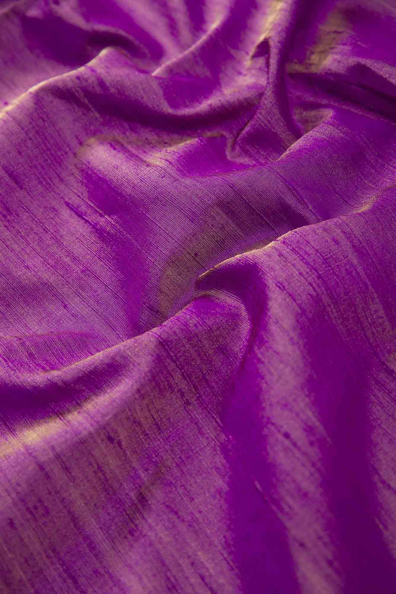 Lavender Raw Silk Dress Material