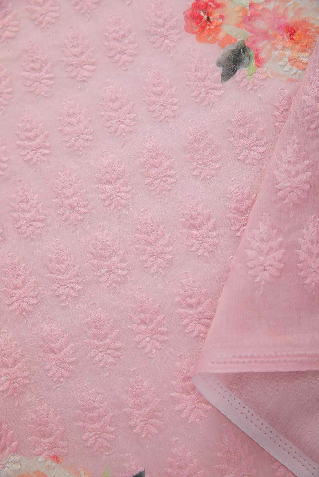 Pink Cotton Dress Material