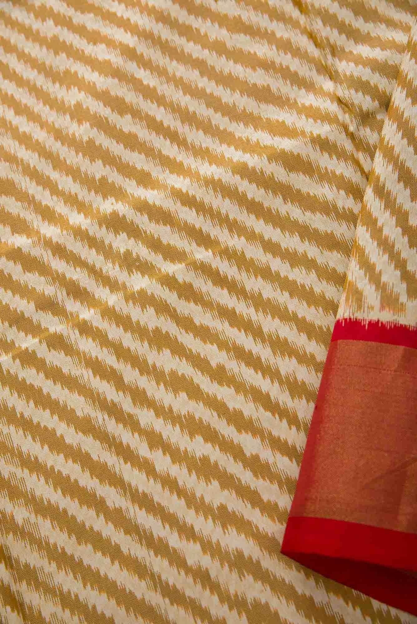 Sandal Double Ikat Dress Material