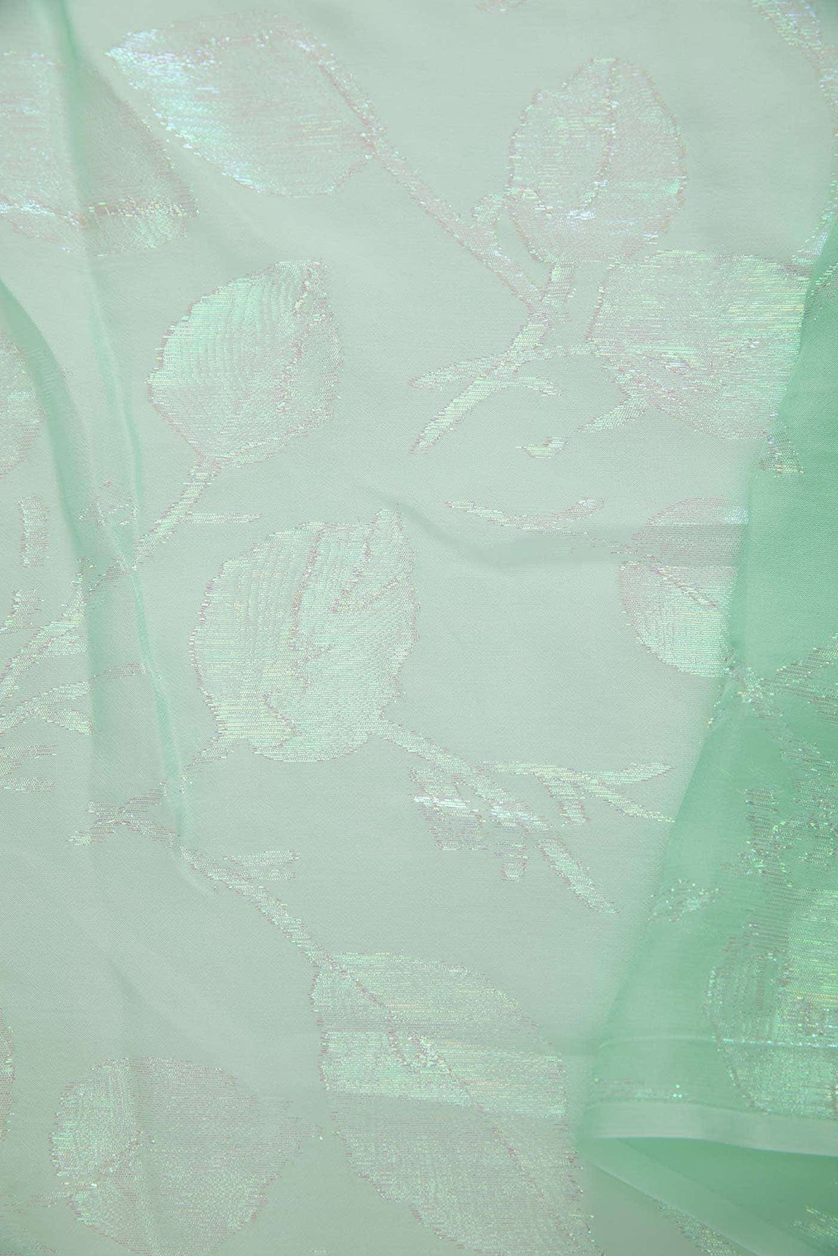 Sea Green Chiffon Dress Material