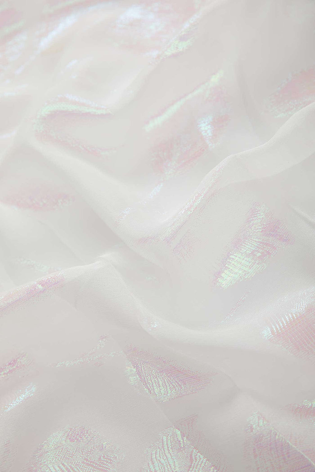 White Chiffon Dress Material