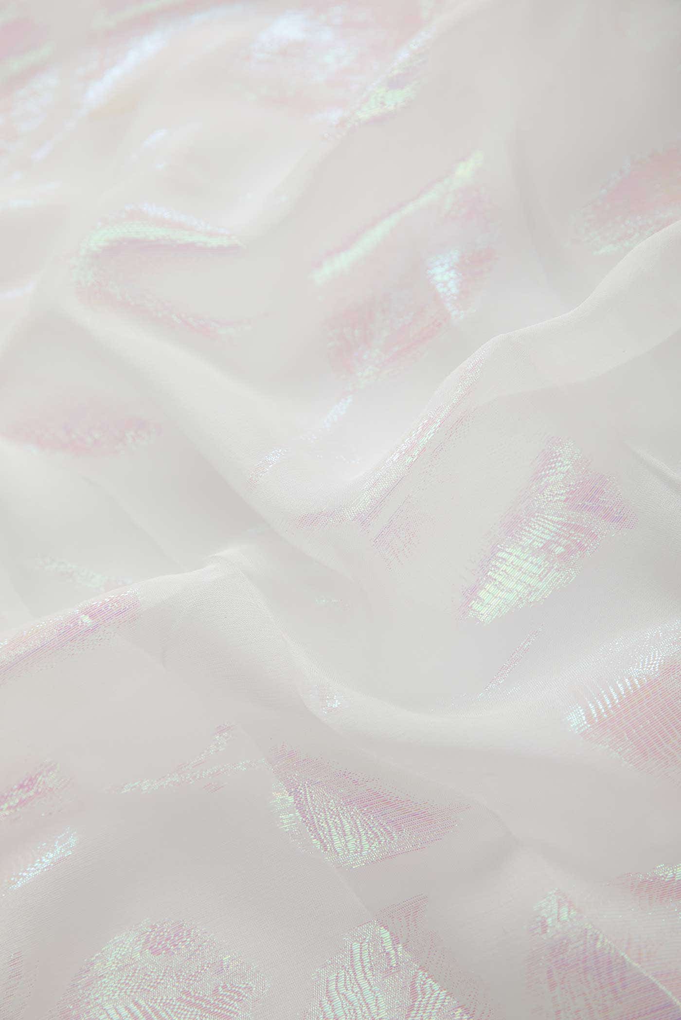 White Chiffon Dress Material