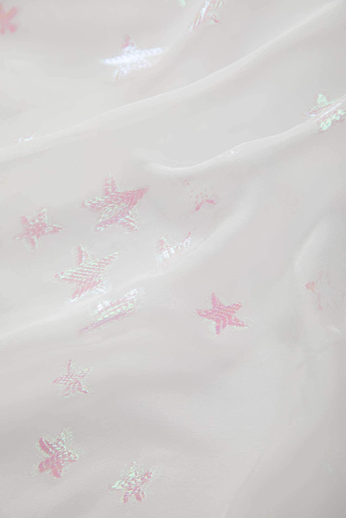 White Chiffon Dress Material