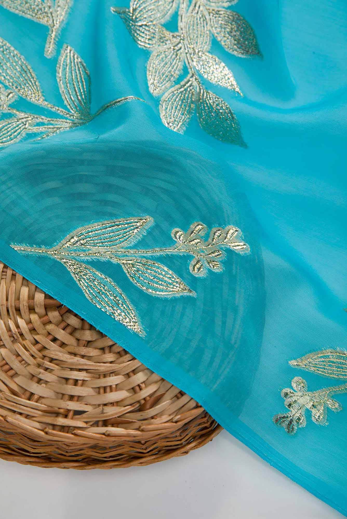 Sky Blue Georgette Dress Material