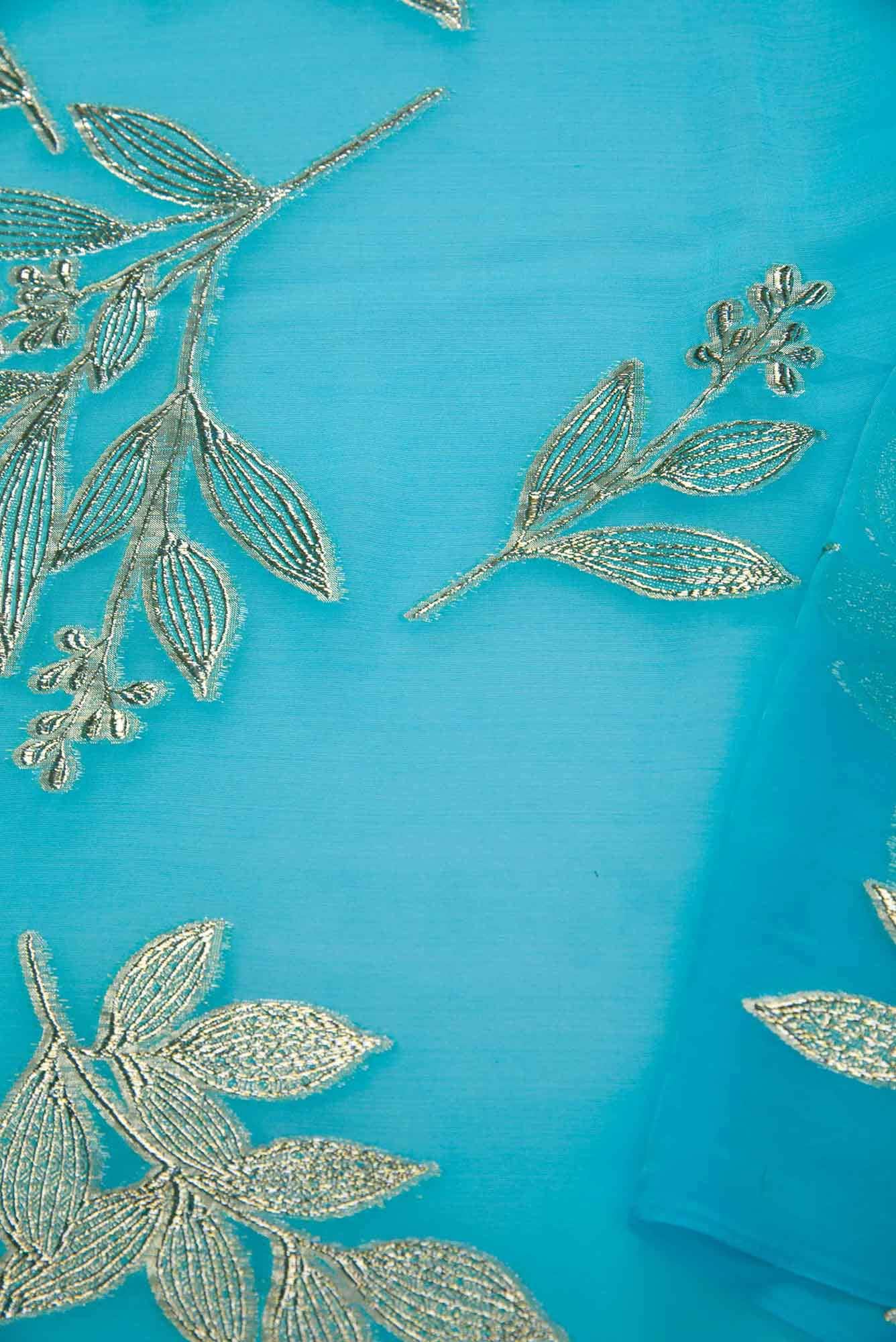 Sky Blue Georgette Dress Material