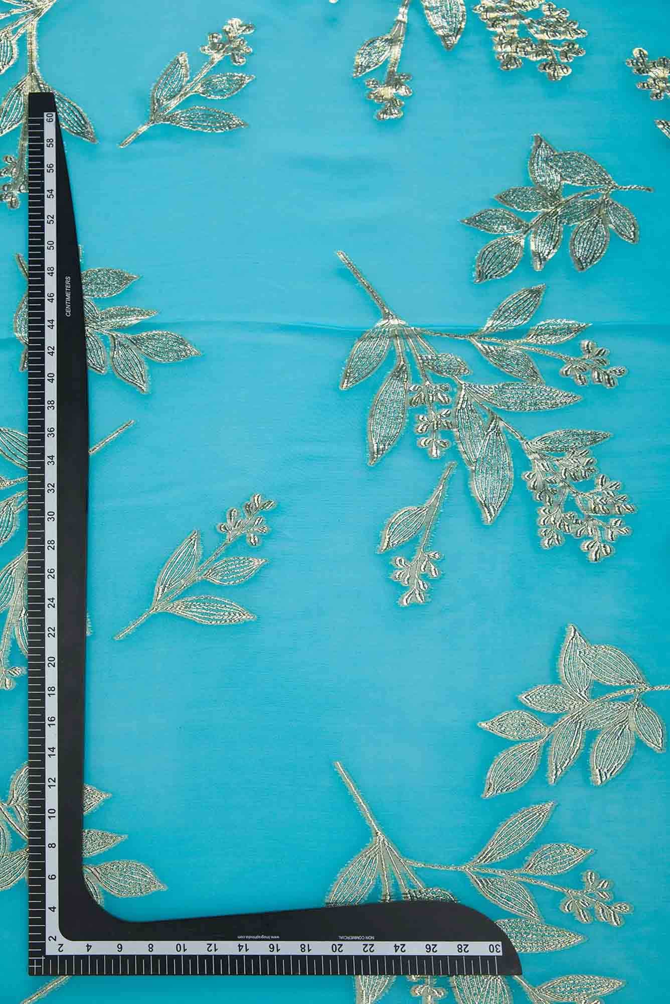 Sky Blue Georgette Dress Material
