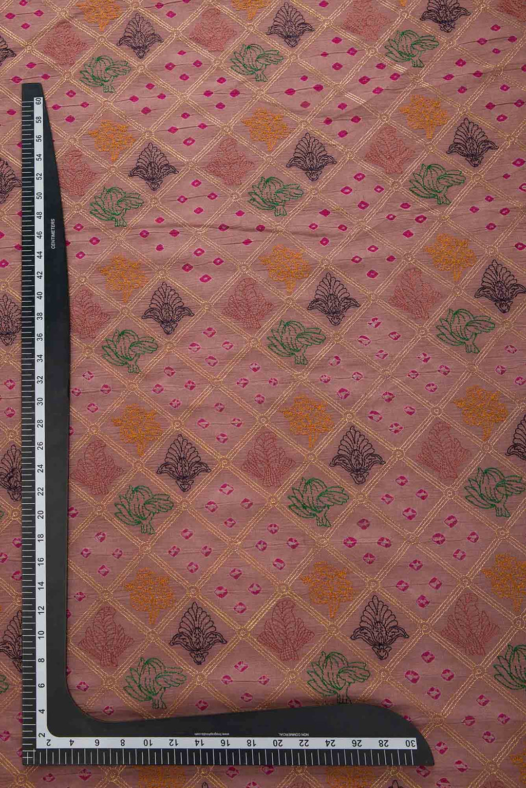 Imperial Pink Tussar Silk Dress Material