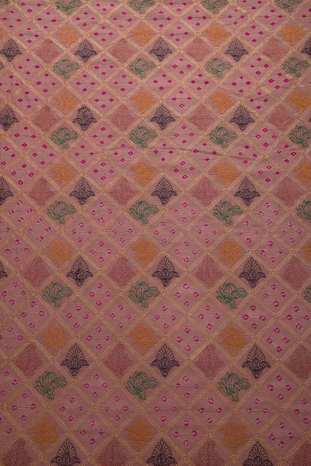 Imperial Pink Tussar Silk Dress Material