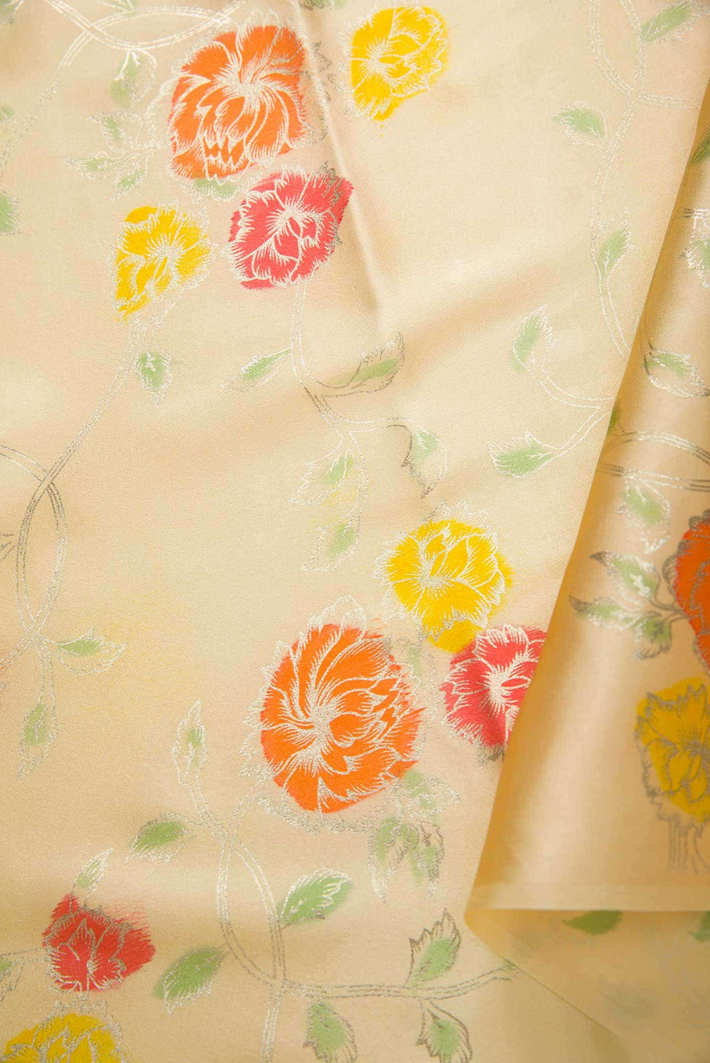 Sandal Crepe Dress Material