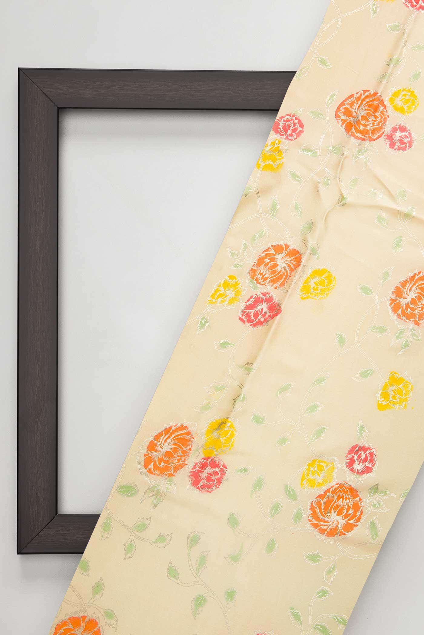 Sandal Crepe Dress Material