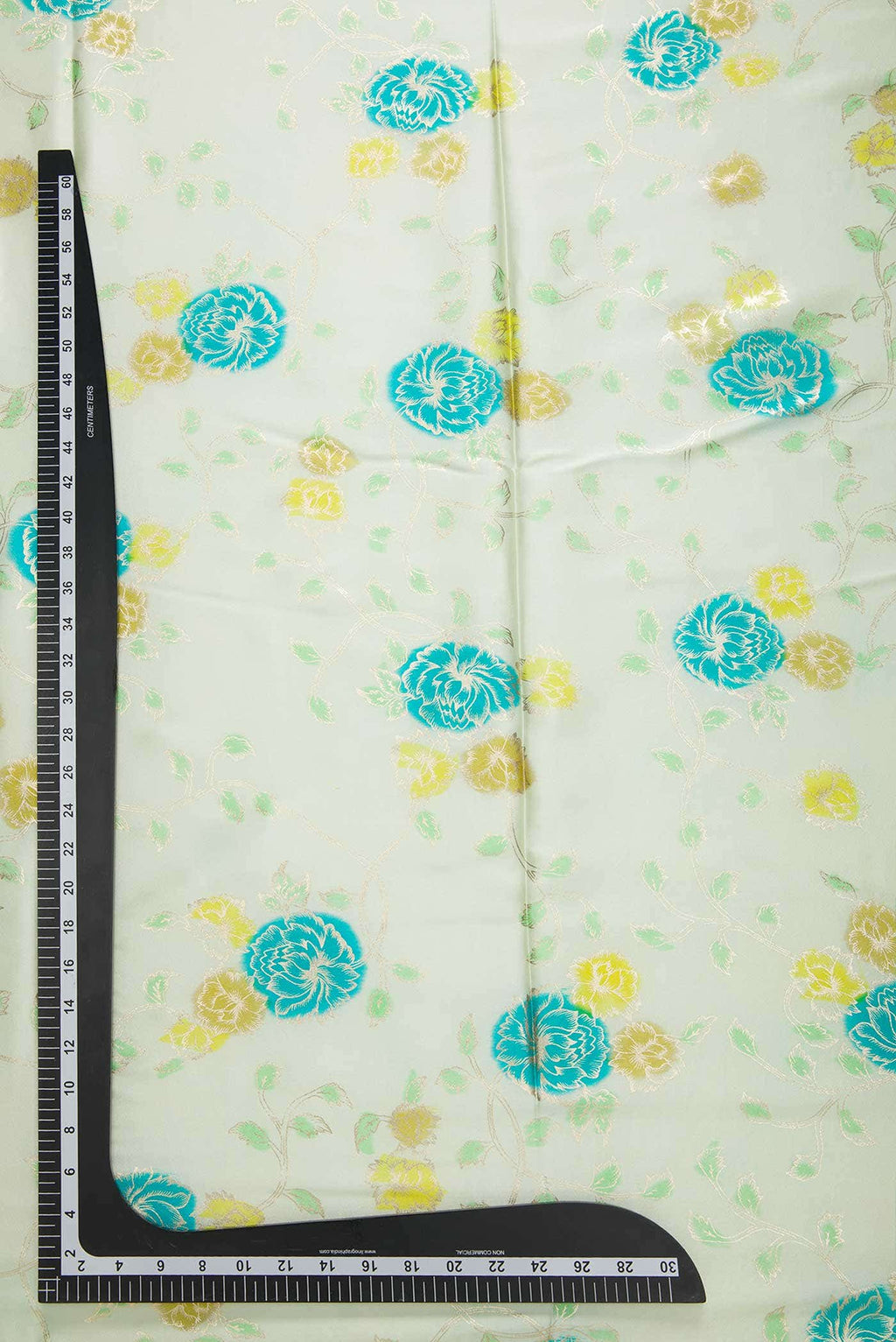 Green Crepe Dress Material