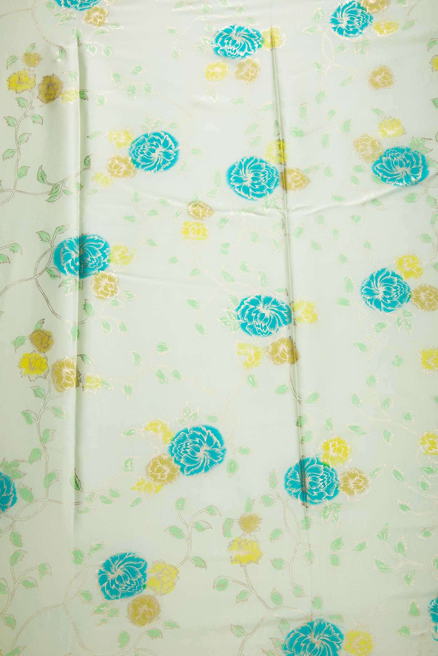Green Crepe Dress Material