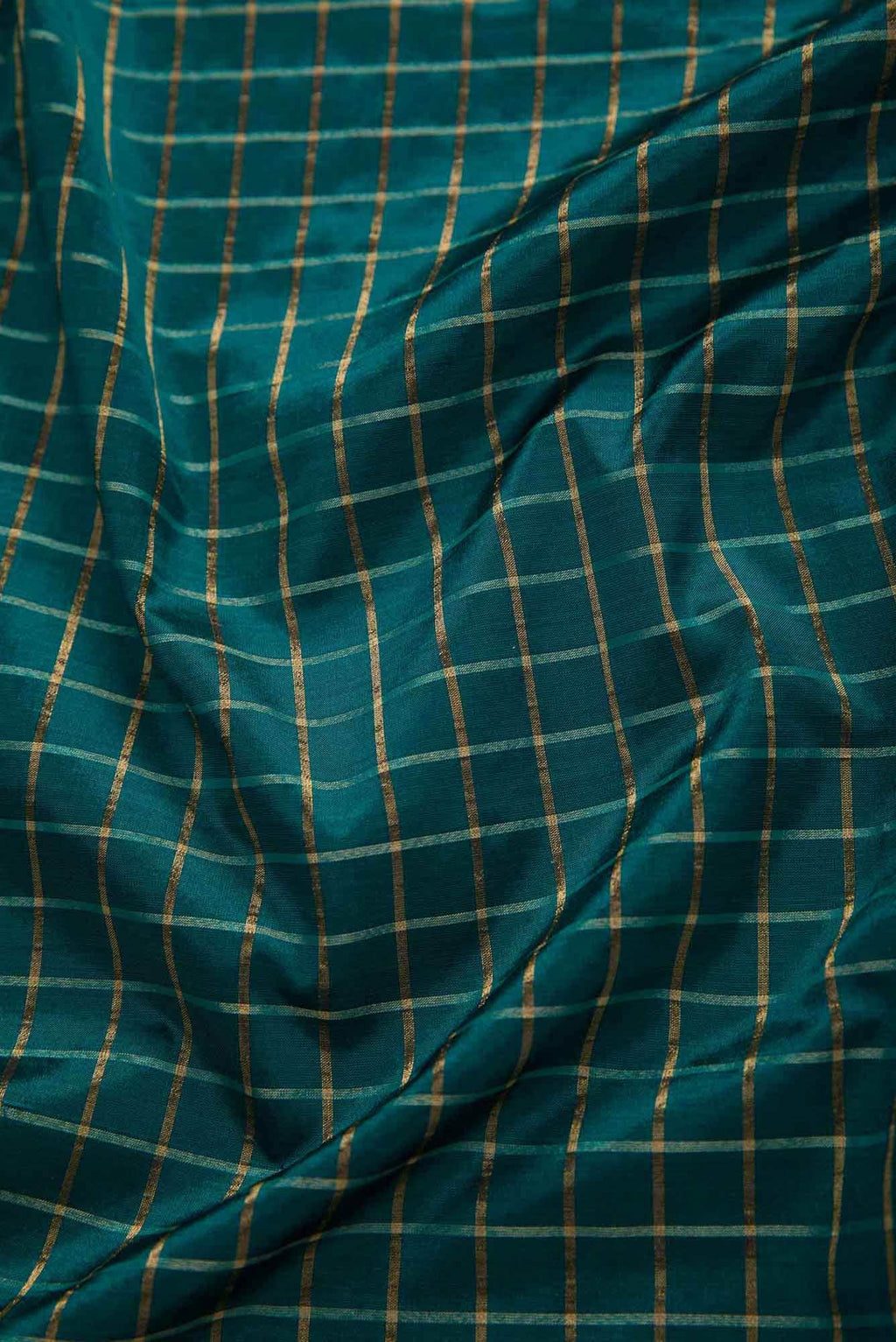 Green Kanchipuram Silk Dress Material