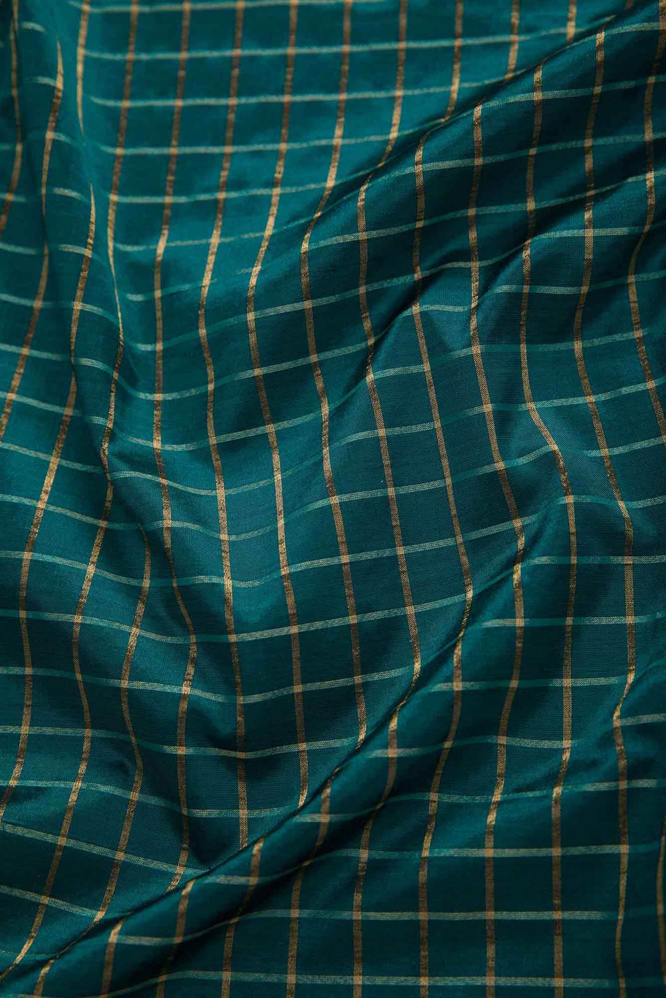 Green Kanchipuram Silk Dress Material