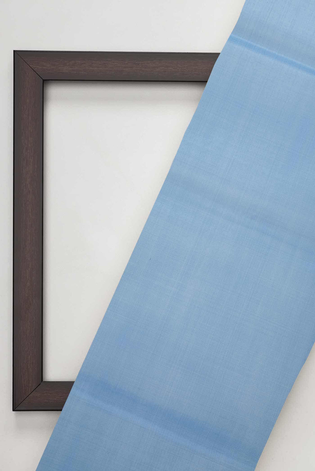 Blue Organza Silk Dress Material
