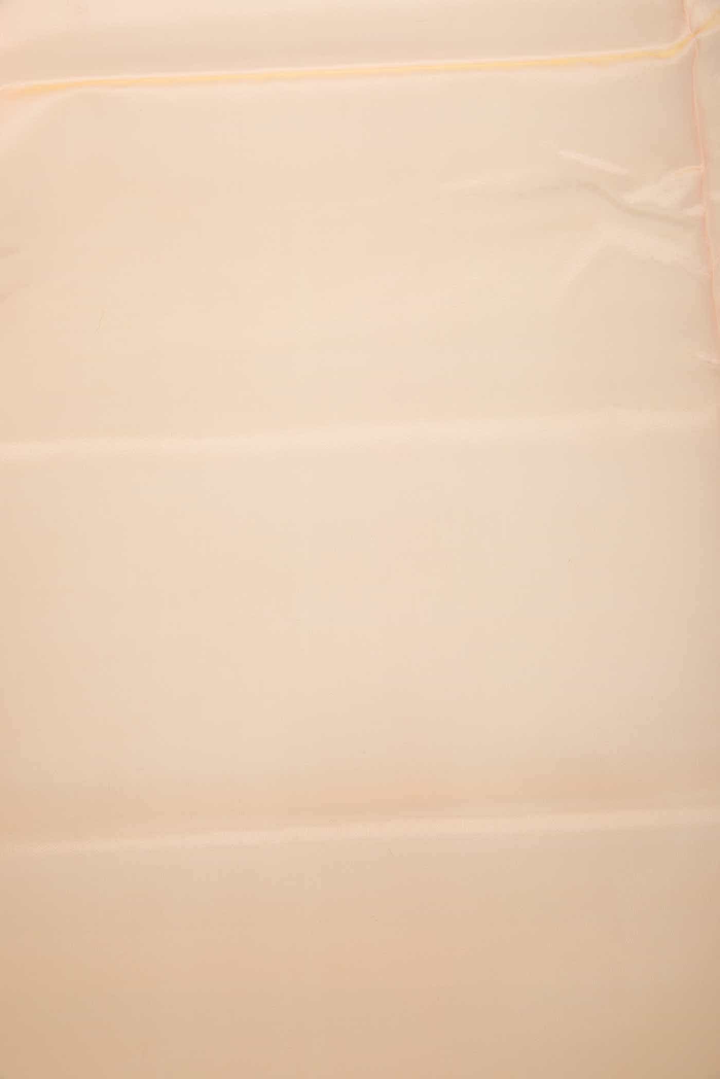 Peach Organza Silk Dress Material