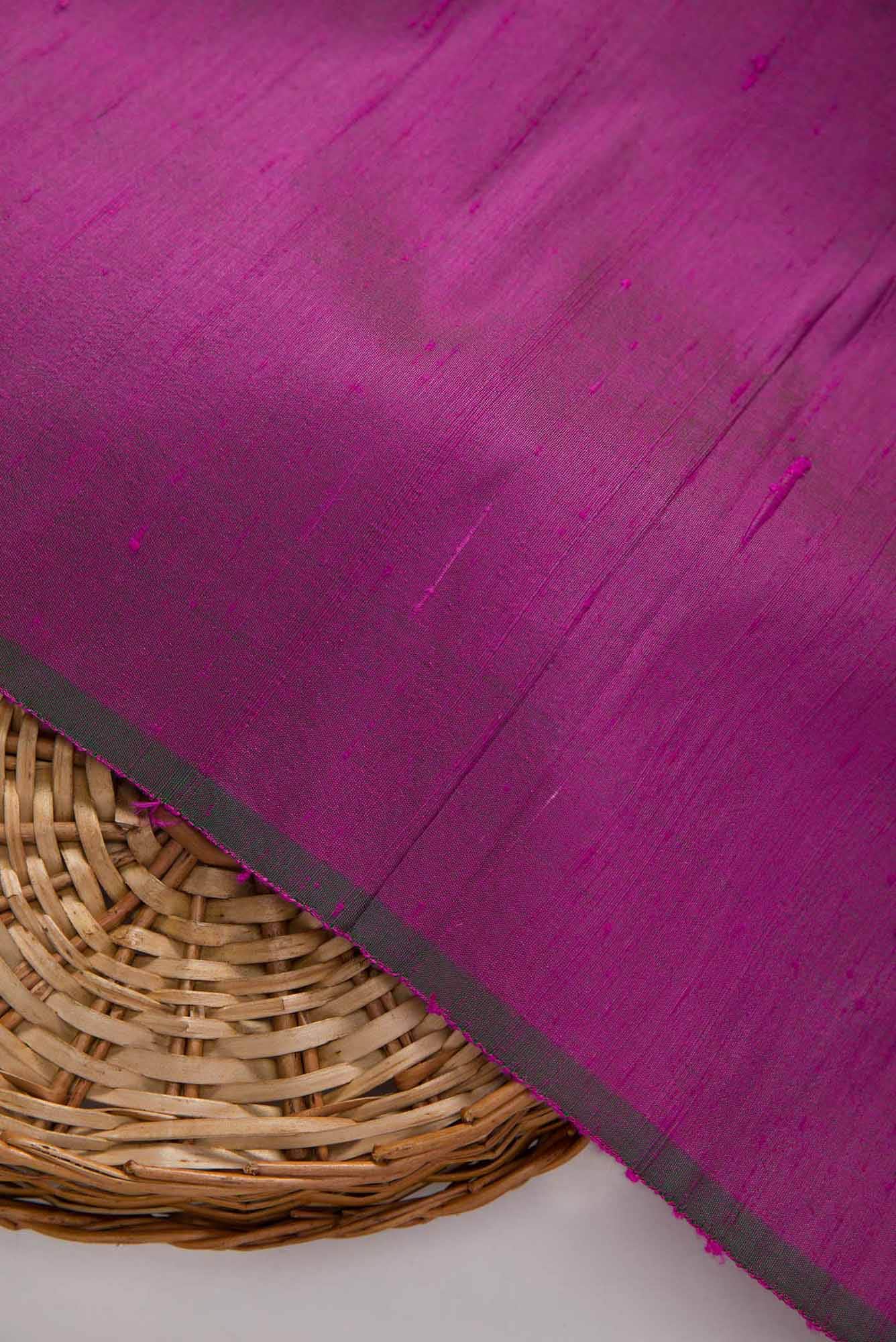 Violet Raw Silk Dress Material