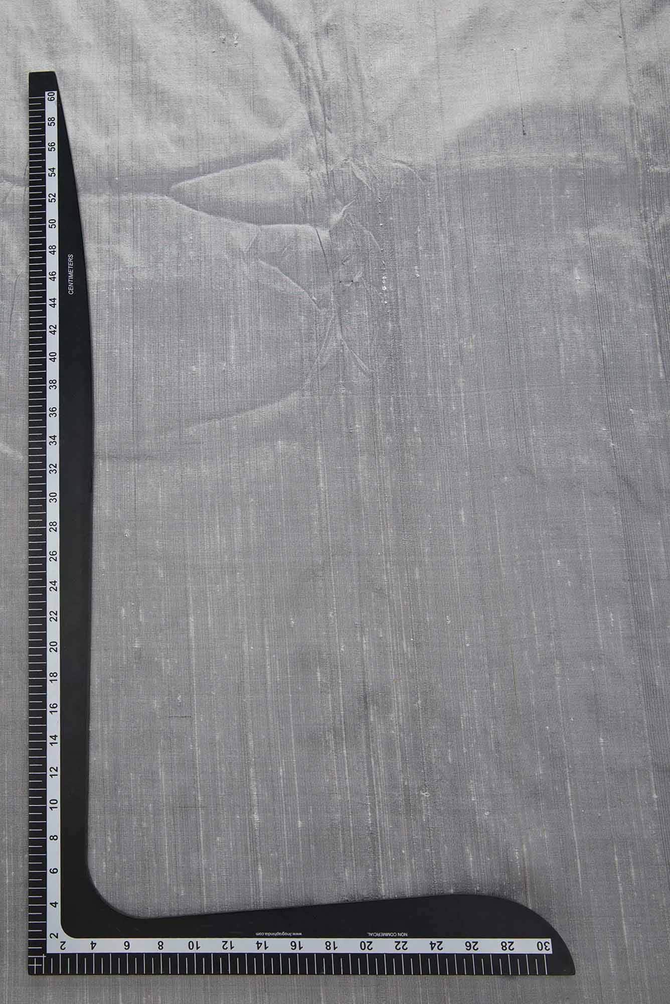 Grey Raw Silk Dress Material