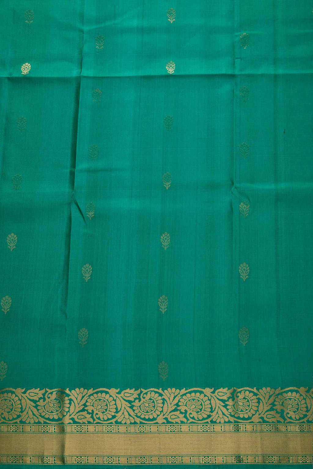 Green Kanchipuram Silk Dress Material