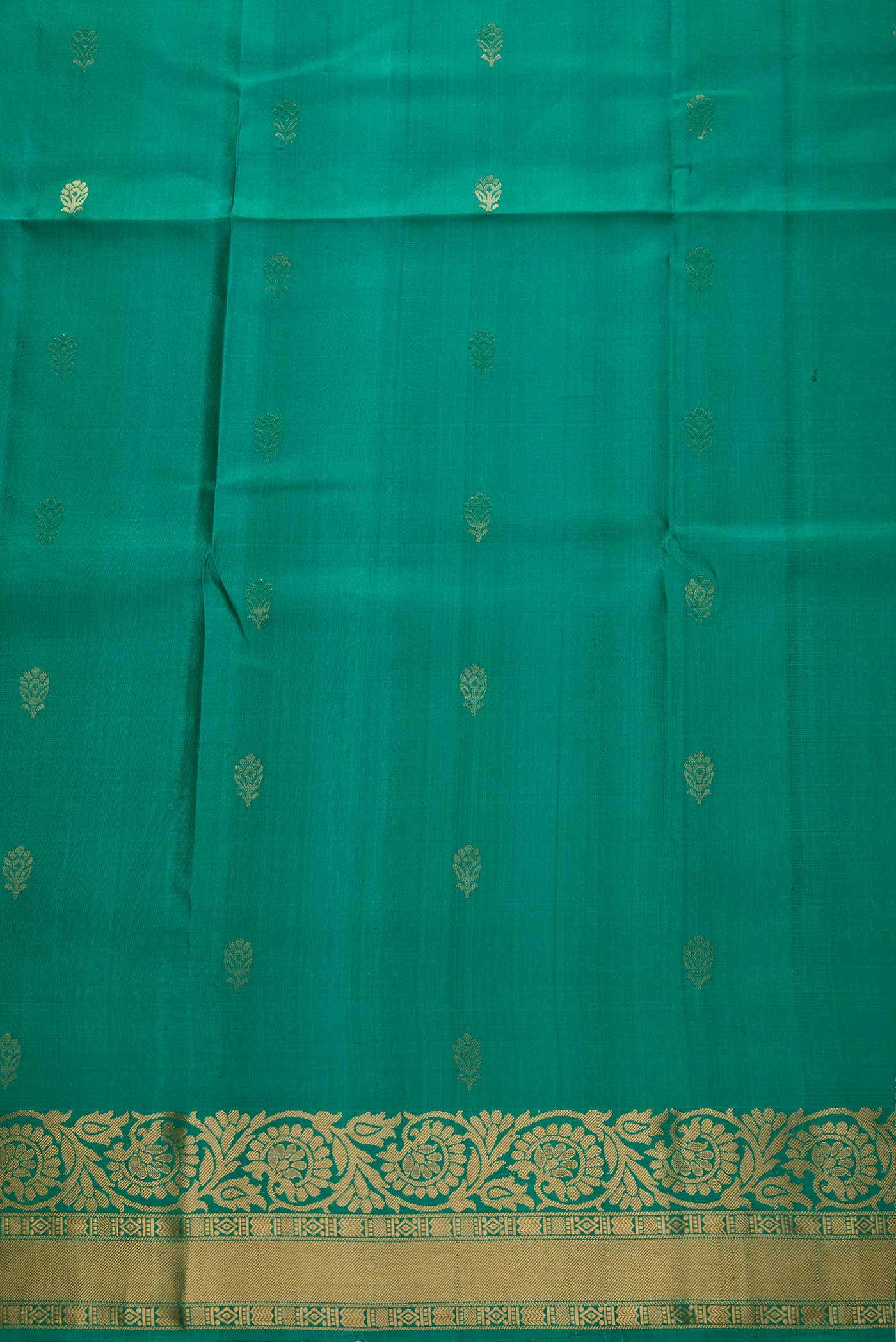 Green Kanchipuram Silk Dress Material