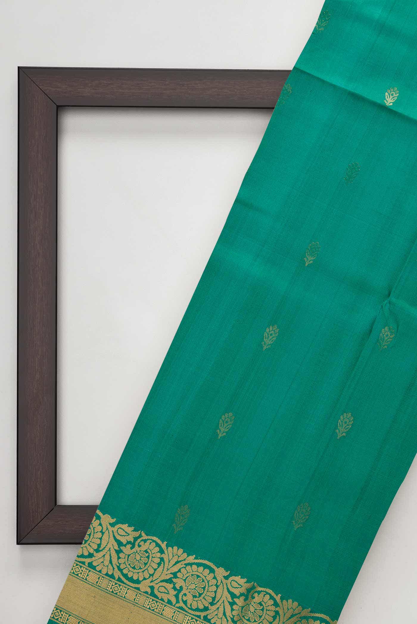 Green Kanchipuram Silk Dress Material