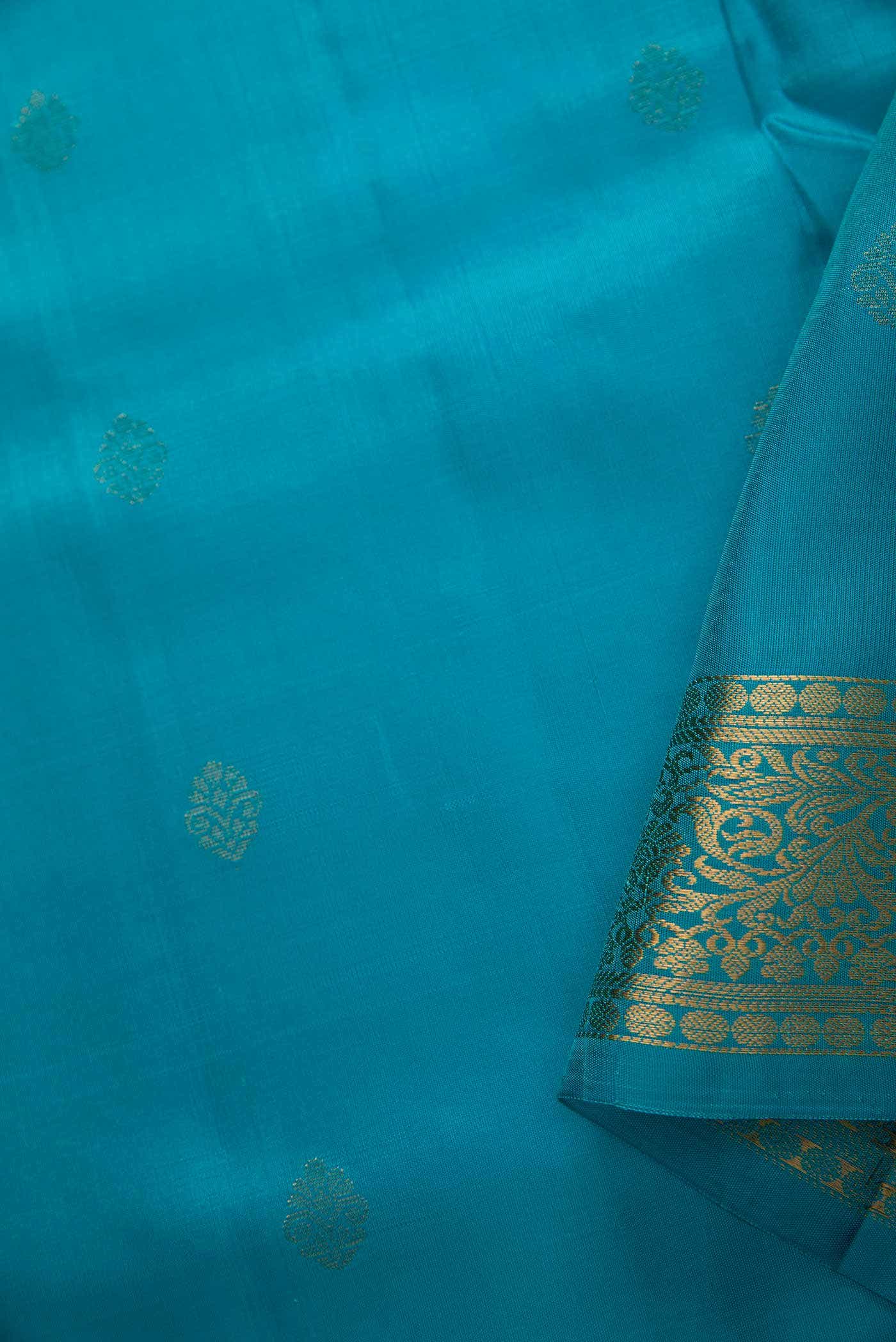 Sky Blue Kanchipuram Silk Dress Material